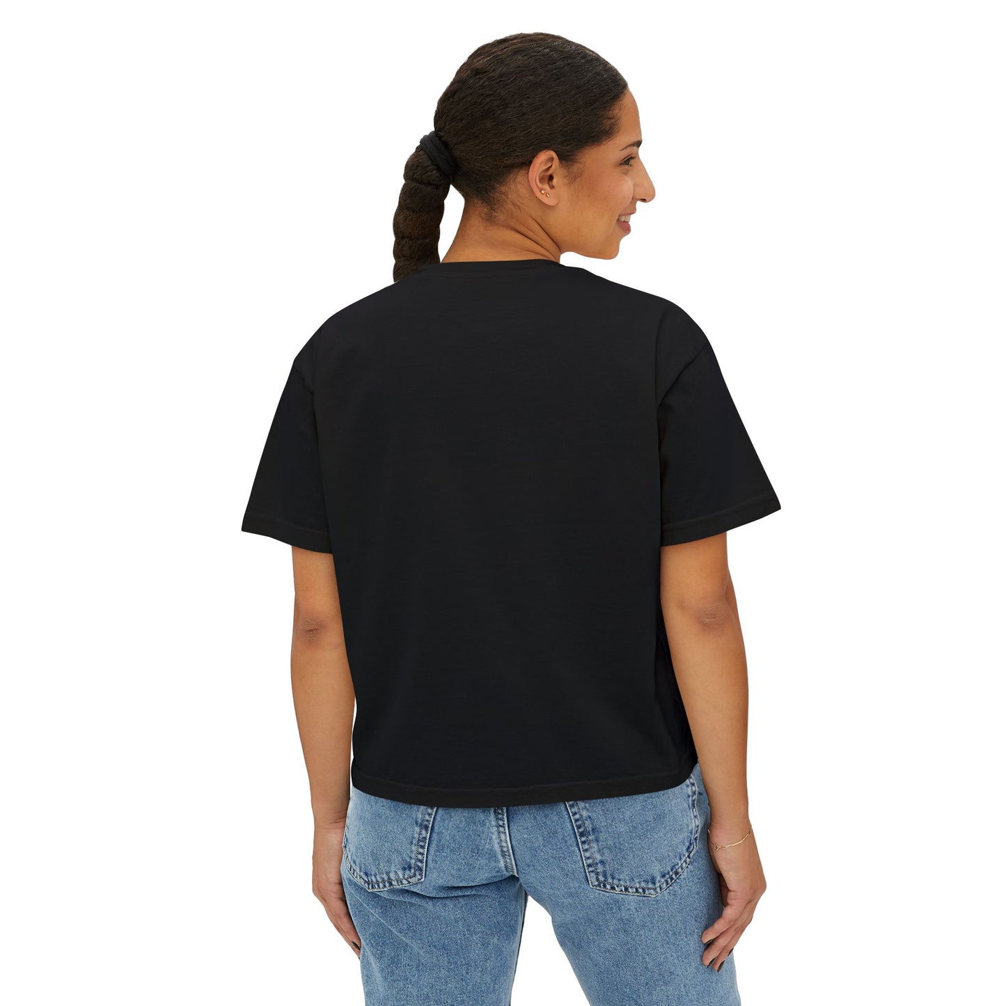 'Hot Girls Eat Pickles' Boxy Crop Tee - Pink