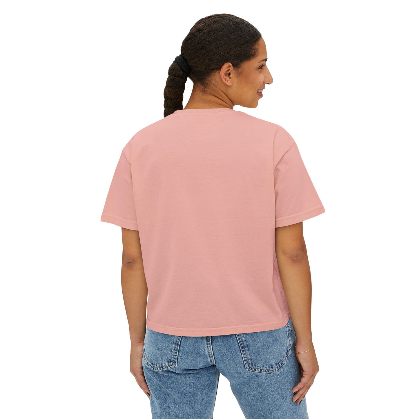 'Hot Girls Eat Pickles' Boxy Crop Tee - Green