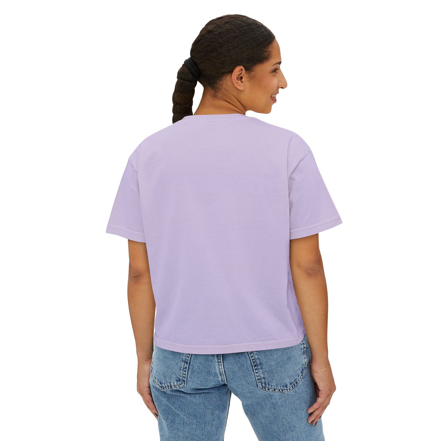 'Hot Girls Eat Pickles' Boxy Crop Tee - Green