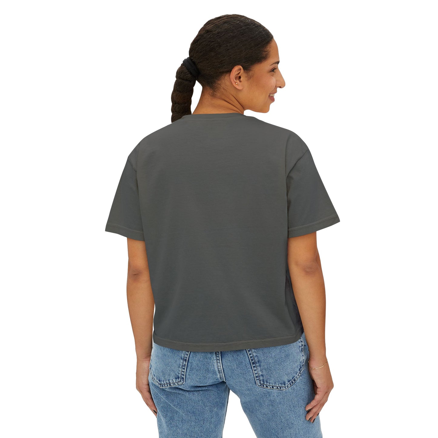 'Hot Girls Eat Pickles' Boxy Crop Tee - Pink