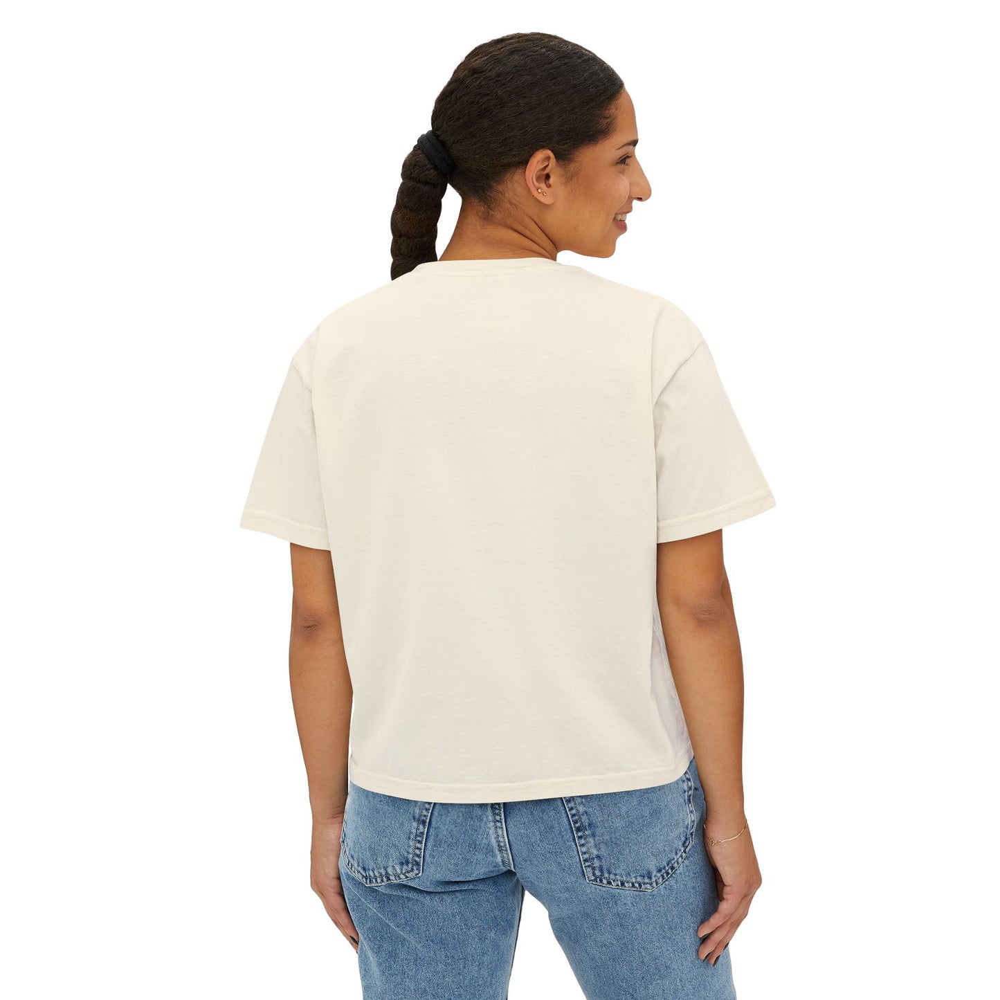 'Hot Girls Eat Pickles' Boxy Crop Tee - Green